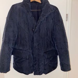 Men’s Blue Bottega Veneta Puffy Coat in Silk - 50